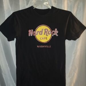 Hard Rock Cafe Nashville Unisex Short Sleeve T-shirt Popular Logo Size Small